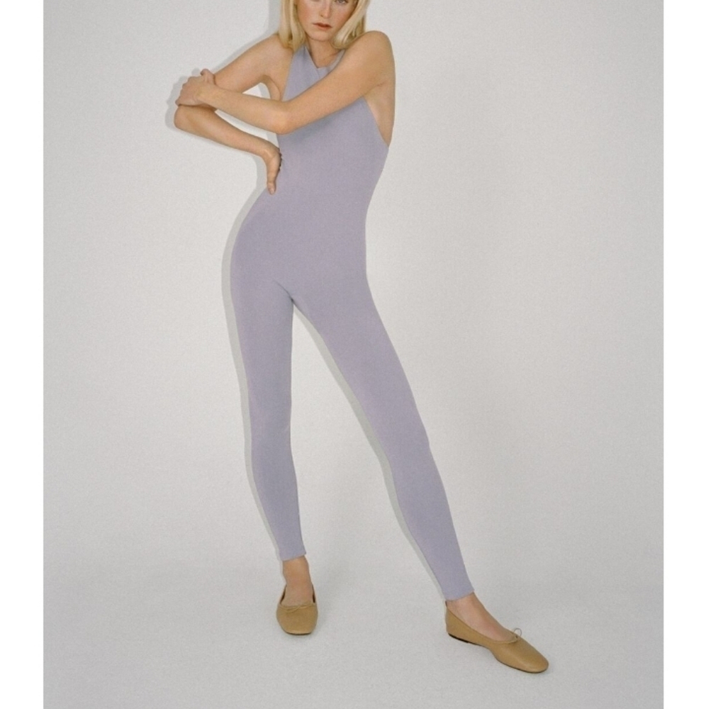 Zara seamless long jumpsuit Sz M-L
